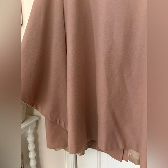 VTG Bonders Dusty Rose Pink Wool Flare Cape - Picture 15 of 16
